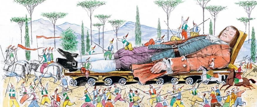 Liliput Grossmutter Cartoon Orgasmus