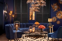 сине золотой интерьер. сине золотой интерьер. сине золотой интерьер. интерьер в зимних тонах. сине золотой интерьер.