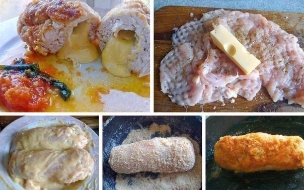 Нескучная грудка (куриная грудка с сыром в сухарях) Что нужно: Куриная грудка - 1 шт.СырТравки сухие, соль - по вкусуДля панировки: сухарно- сахарная смесь - соотношение 4:1Яйцо - 1